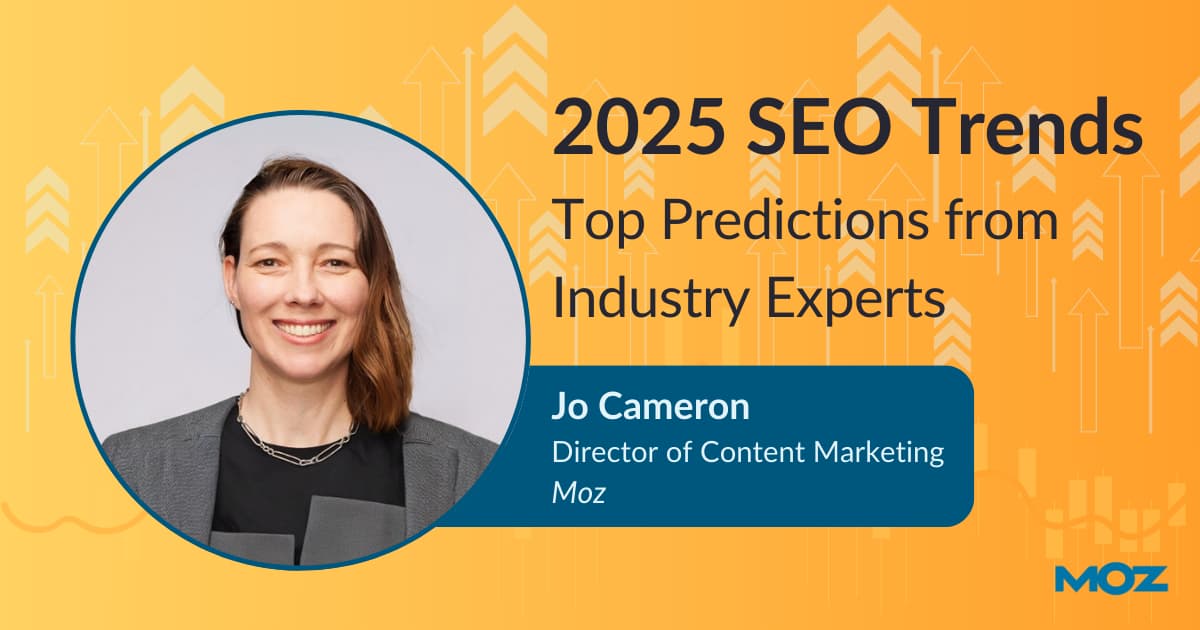 Jo Cameron SEO trend for 2025 is brand storytelling