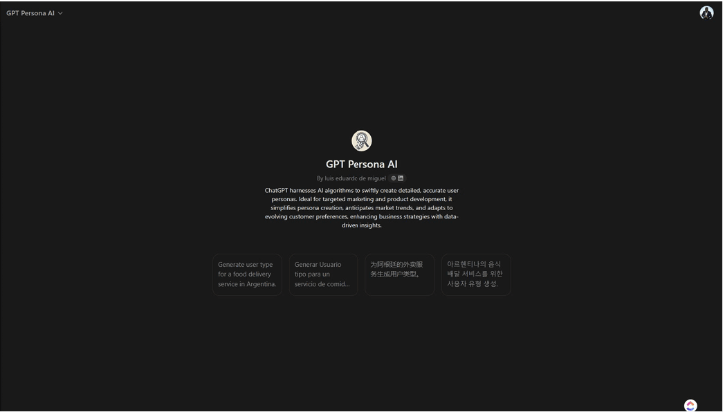 GPT persona AI