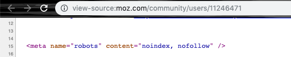 You can check the source code of a page to verify if it is tagged as noindex nofollow.